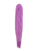 Elysee Star Dreads - Snow White & Purple Red with Purple Spiral