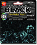 Rubber Bands - Beauty Town - Black - 250 pcs