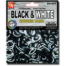 Rubber Bands - Beauty Town - Black / White - 250 pcs