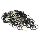 Rubber Bands - Beauty Town - Black / White - 250 pcs