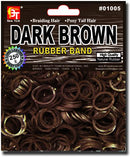 Rubber Bands - Beauty Town - Dark Brown - 250 pcs