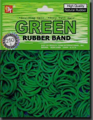 Rubber Bands - Beauty Town - Green - 250 pcs