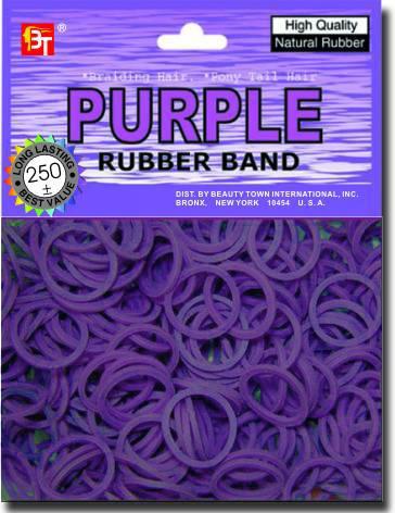 Rubber Bands - Beauty Town - Purple - 250 pcs