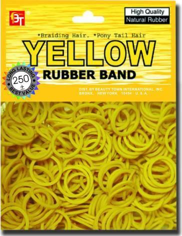 Rubber Bands - Beauty Town - Yellow - 250 pcs