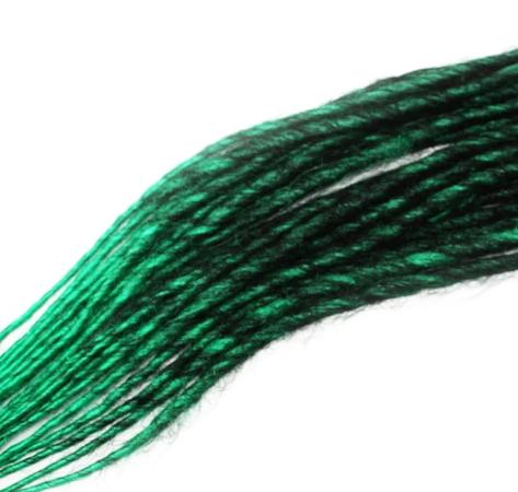 Elysee Star Dreads - Ombre - Black / Dark Green