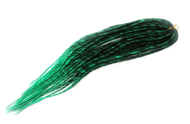 Elysee Star Dreads - Ombre - Black / Dark Green