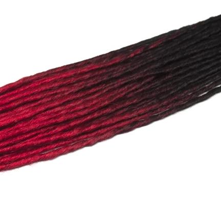 Elysee Star Dreads - Ombre - Black / Red