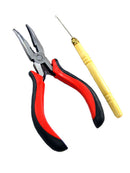 Micro Needle Hook Tool & Pliers Set for Hair Extensions Application