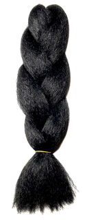 Super Soft Kanekalon Jumbo Braid - 1 Black