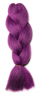 Super Soft Kanekalon Jumbo Braid - 1B / Hot Purple (B)