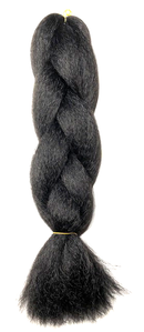 Super Soft Kanekalon Jumbo Braid - 1B Off Black