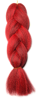 Super Soft Kanekalon Jumbo Braid - 1B / Red (B)