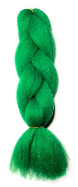 Super Soft Kanekalon Jumbo Braid - Dark Green