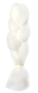 Super Soft Kanekalon Jumbo Braid - White