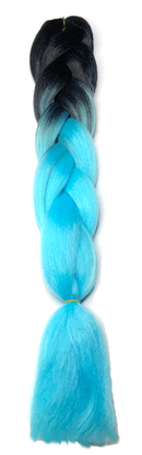 Temptation Jumbo Braid - Black / Aqua