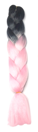 Temptation Jumbo Braid - Black / Baby Pink