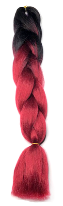 Temptation Jumbo Braid - Black / Deep Red