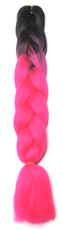 Temptation Jumbo Braid - Black / Hot Magenta