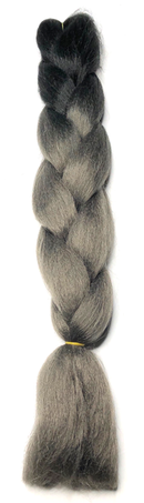 Temptation Jumbo Braid - Black / Medium Grey