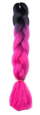 Temptation Jumbo Braid - Black / Medium Magenta
