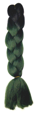 Temptation Jumbo Braid - Black / Moss Green