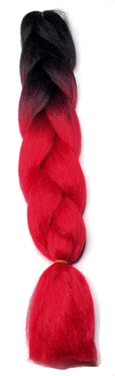 Temptation Jumbo Braid - Black / Red