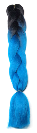 Temptation Jumbo Braid - Black / Turquoise