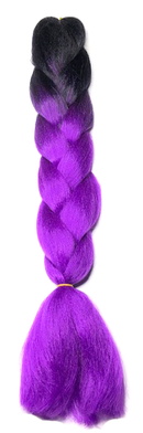 Temptation Jumbo Braid - Black / Vibrant Purple