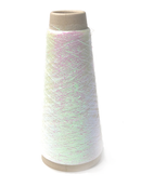 Wavy Tinsel Hair - White Pearl